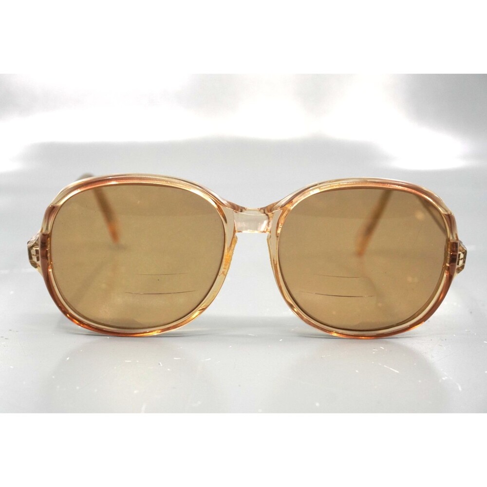 Vintage Continental CSC Libby Frames Only Brown Translucent Oval Glasses 70s 80s